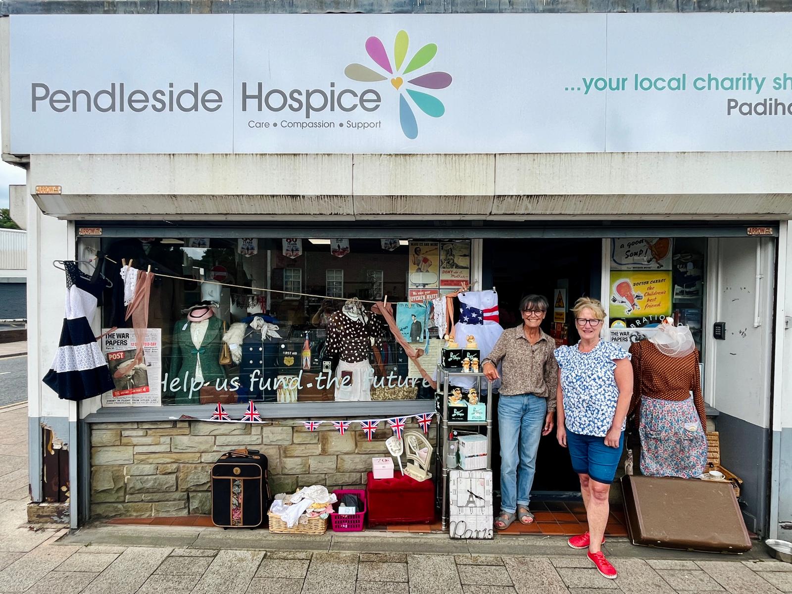 Christine Turner and Amanda Holdstock at the Padiham Shop