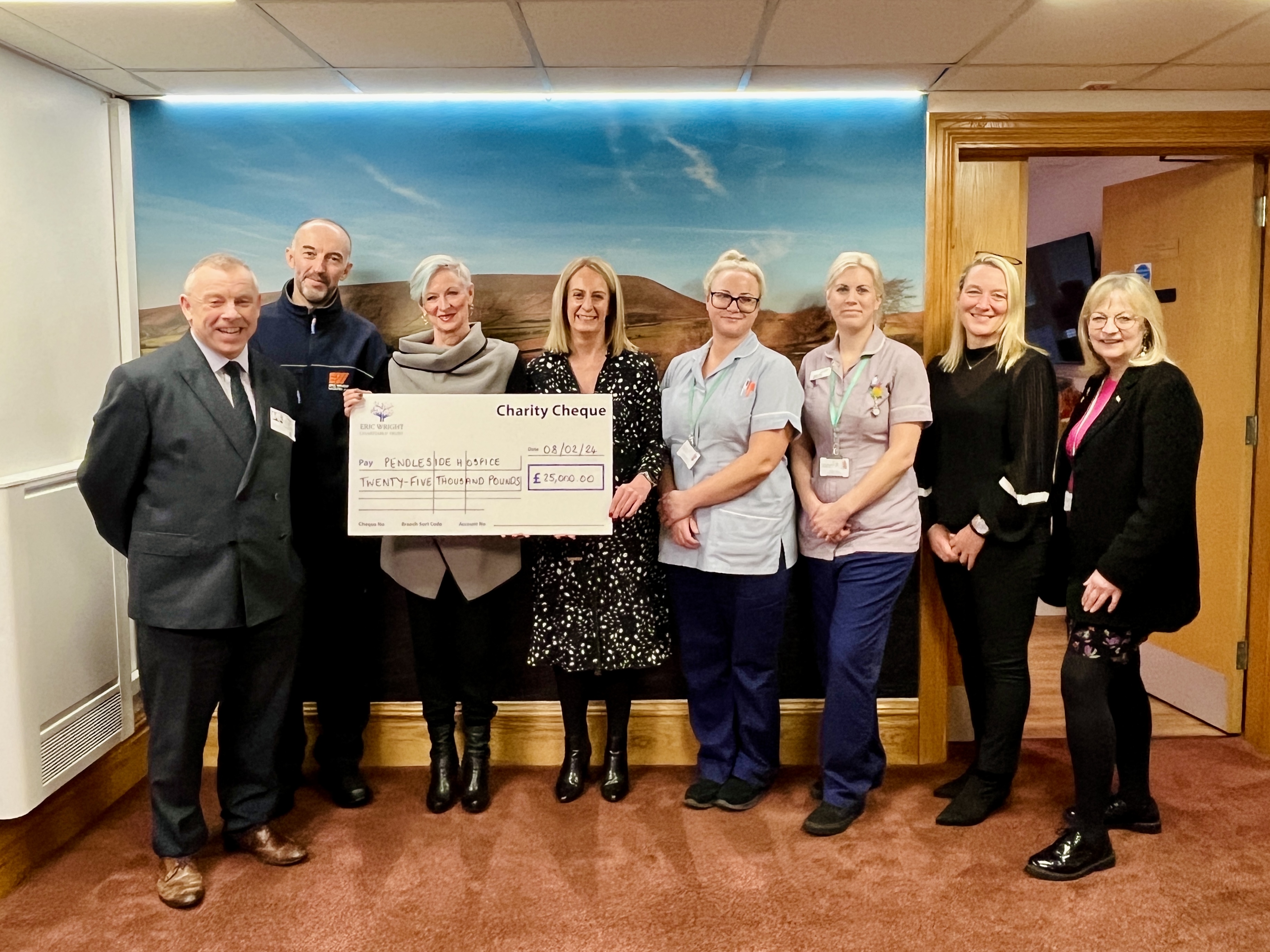 Cheque Presentation with The Trust and Pendleside Hospice