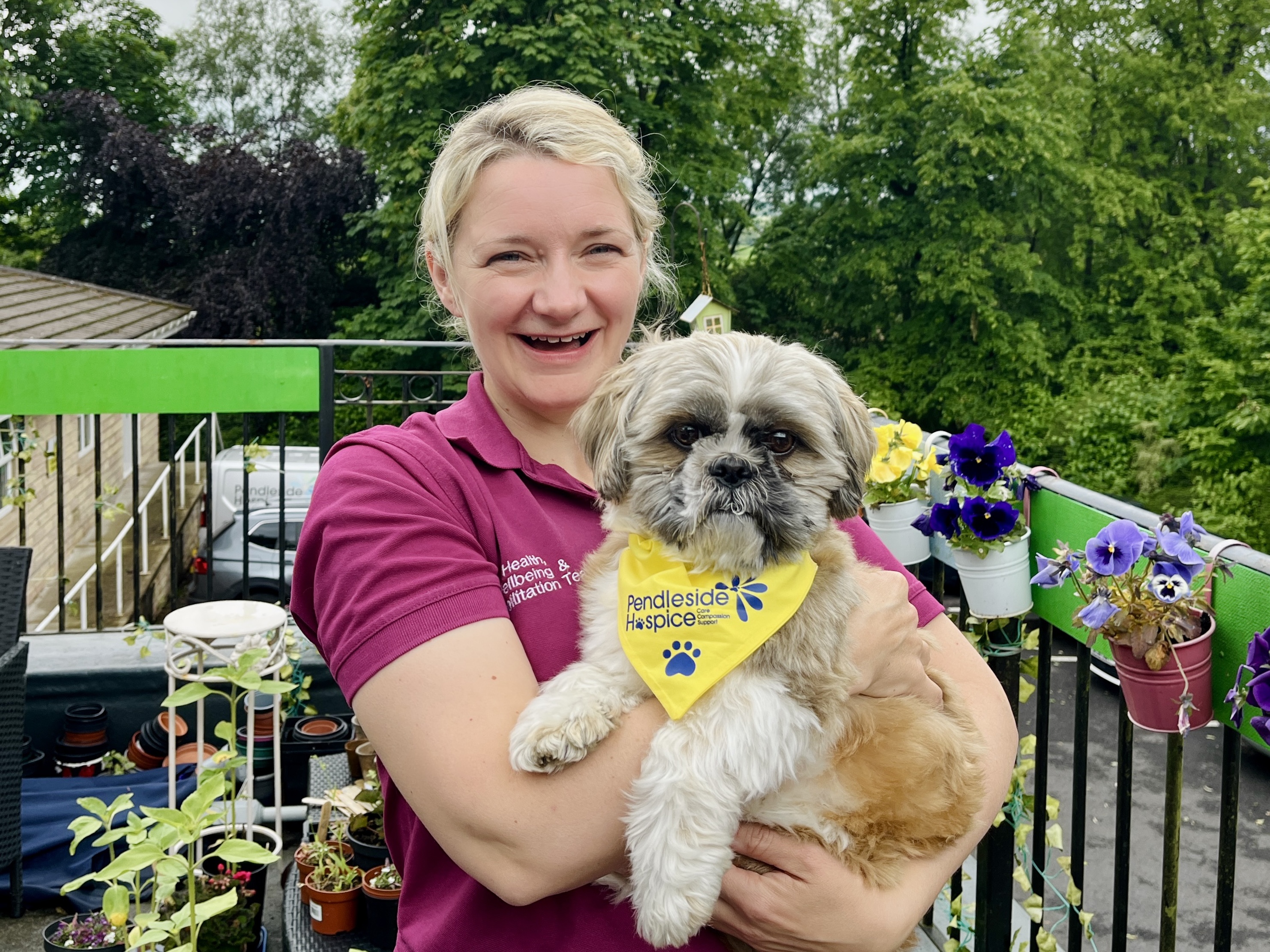 Diane Herbert and Her Dog, Teddy