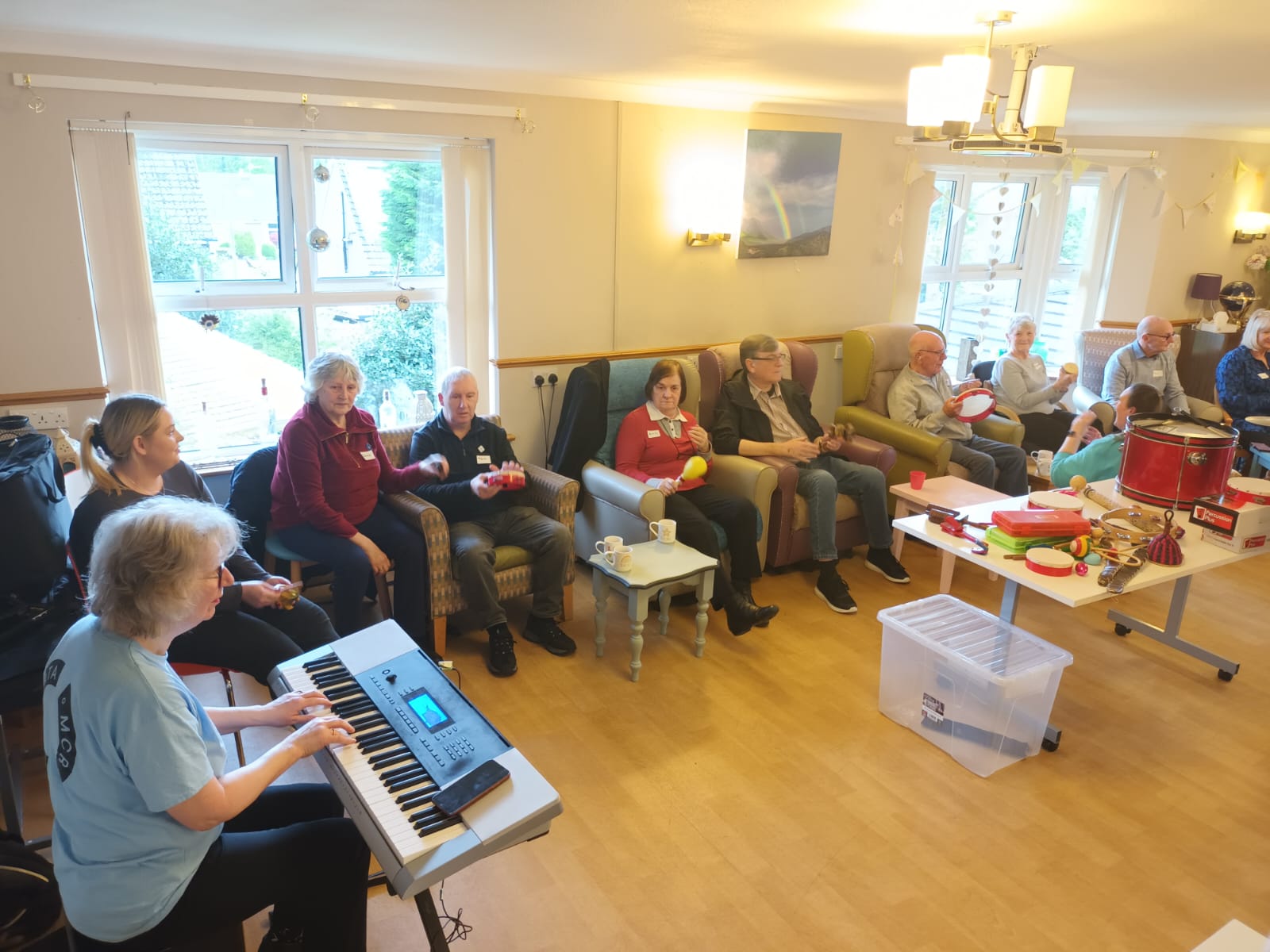 The Music Therapist at Pendleside Hospice